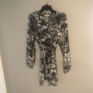 French connection floral wrap dress